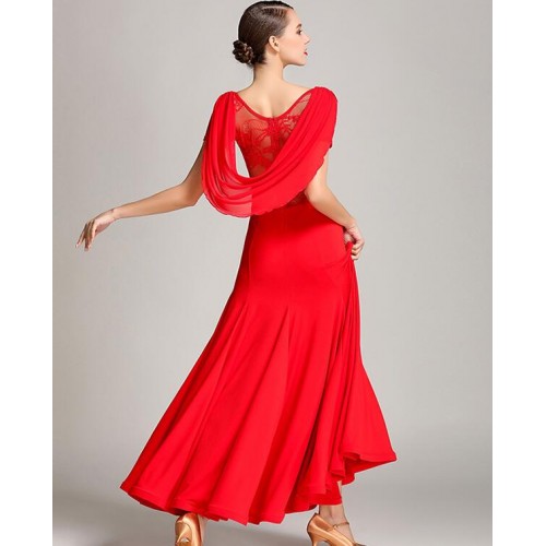  Wine red black  blue ballroom dance dresses ballroom waltz dresses for ballroom dancing clothes waltz foxtrot flamenco modern dance costumes